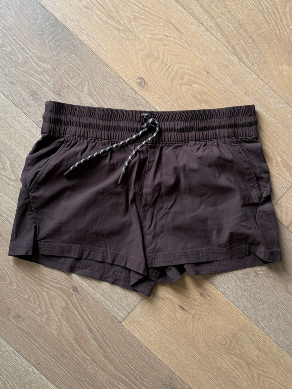 Avalanche Women's Brown Athletic Drawstring Shorts